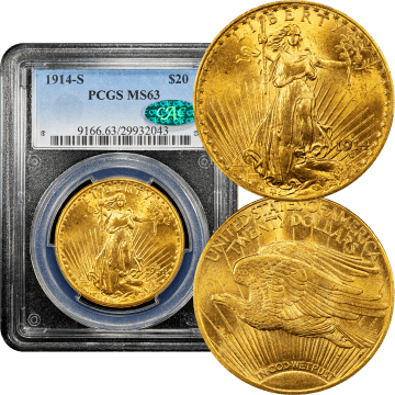 1914-S Saint Gaudens Double Eagle ($20) Composite Image
