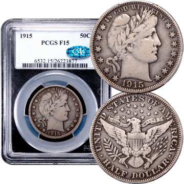 1915 Barber Half Dollar (50c) Composite Image