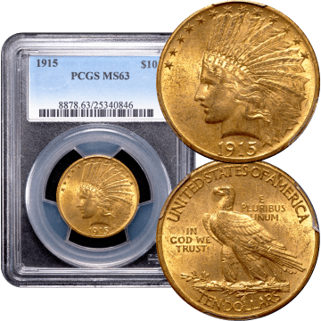 1915 Indian Gold Eagle ($10) Composite Image