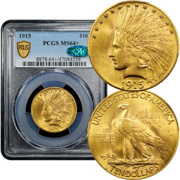 1915 Indian Gold Eagle ($10) Composite Image