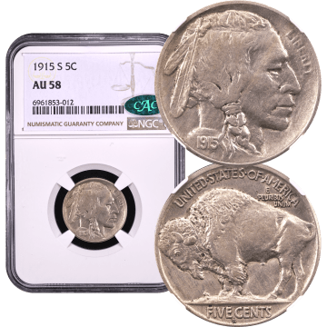 1915-S Buffalo Nickel (5c) Composite Image