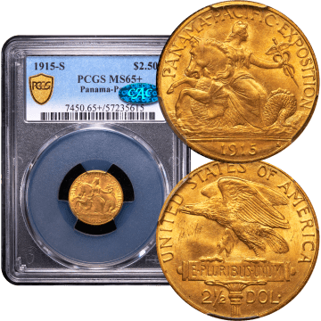 1915-S Panama-Pacific Commem Gold Quarter Eagle ($2.50) Composite Image