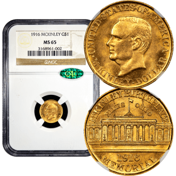 1916 McKinley Commemorative Gold Dollar ($1) Composite Image