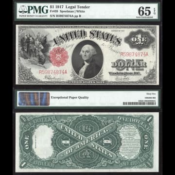 1917 $1 Legal Tender Composite Image