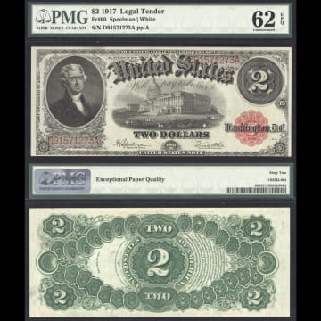 1917 $2 Legal Tender Composite Image