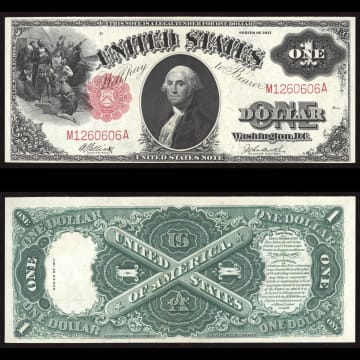1917 Sawhorse $1 Legal Tender Composite Image