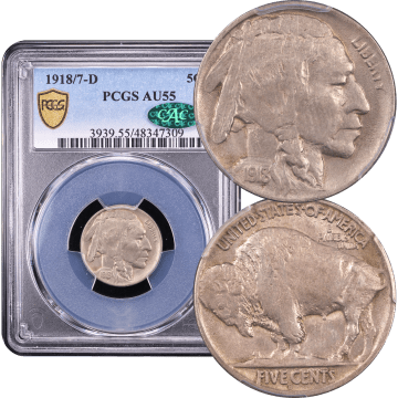 1918/7-D Buffalo Nickel (5c) Composite Image