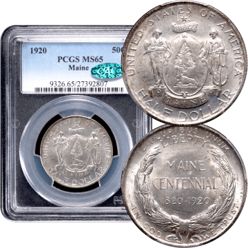 1920 Maine Commemorative Half Dollar (50c) Composite Image