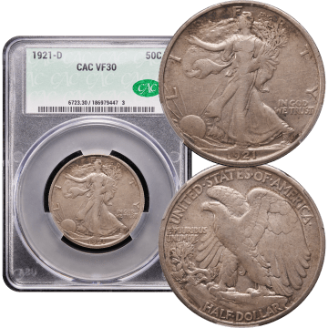 1921-D Walking Liberty Half Dollar (50c) Composite Image