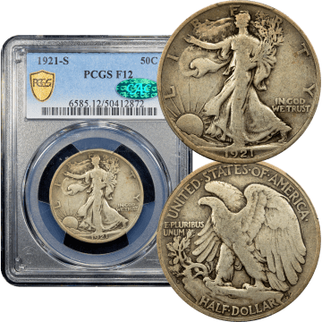 1921-S Walking Liberty Half Dollar (50c) Composite Image