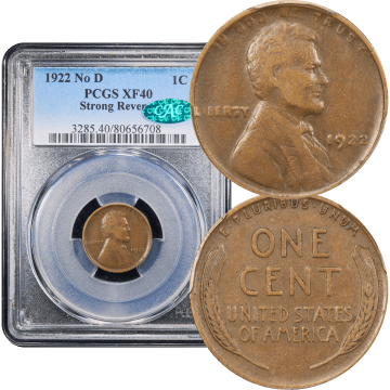 1922 No D Lincoln Cent (1c) Strong Reverse Composite Image