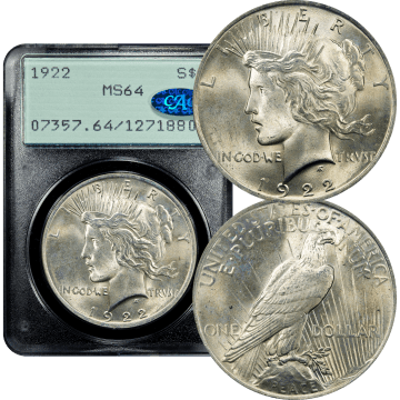 1922 Peace Dollar ($1) Rattler Composite Image