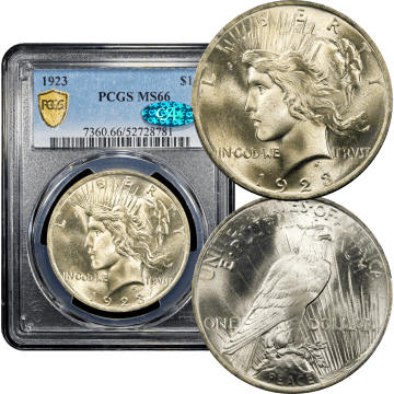 1923 Peace Dollar ($1) Composite Image