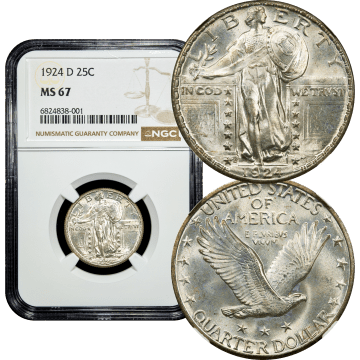 1924-D Standing Liberty Quarter (25c) Composite Image
