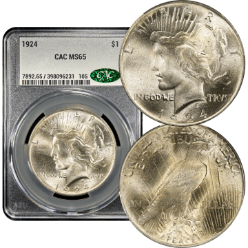 1924 Peace Dollar ($1) Composite Image