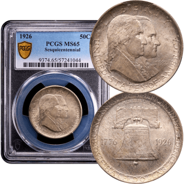 1926 Sesquicentennial Commem Half Dollar (50c) Composite Image