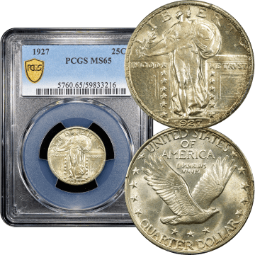 1927 Standing Liberty Quarter (25c) Composite Image