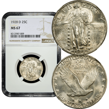 1928-D Standing Liberty Quarter (25c) Composite Image