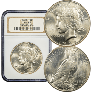 1928 Peace Dollar ($1) Composite Image