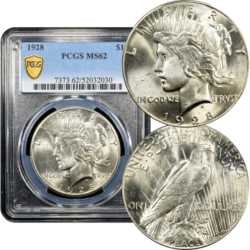 1928 Peace Dollar ($1) Composite Image