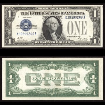 1928A $1 Funny Back Silver Certificate Composite Image
