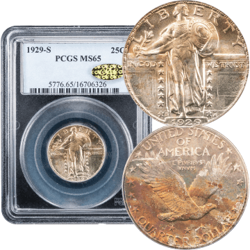 1929-S Standing Liberty Quarter (25c) Composite Image