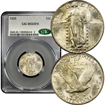 1929 Standing Liberty Quarter (25c) Composite Image