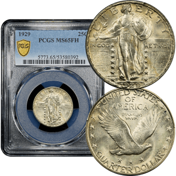 1929 Standing Liberty Quarter (25c) Composite Image