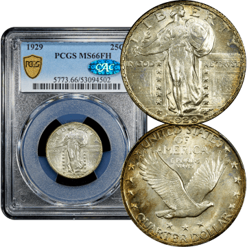 1929 Standing Liberty Quarter (25c) Composite Image
