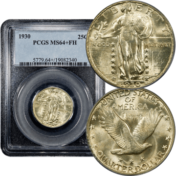 1930 Standing Liberty Quarter (25c) Composite Image