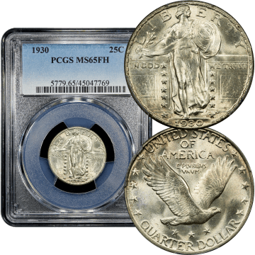 1930 Standing Liberty Quarter (25c) Composite Image