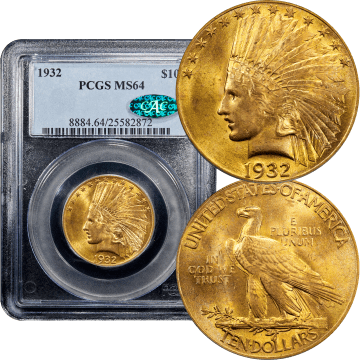 1932 Indian Gold Eagle ($10) Composite Image