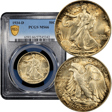 1934-D Walking Liberty Half Dollar (50c) Composite Image