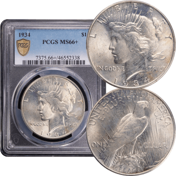 1934 Peace Dollar ($1) Composite Image