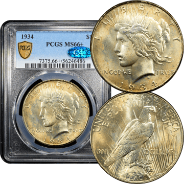 1934 Peace Dollar ($1) Composite Image