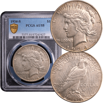 1934-S Peace Dollar ($1) Composite Image