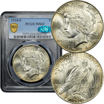 1934-S Peace Dollar ($1) Composite Image
