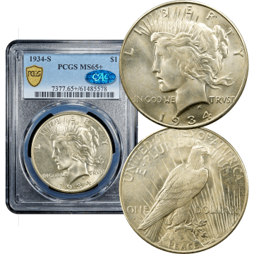1934-S Peace Dollar ($1) Composite Image