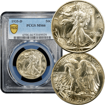 1935-D Walking Liberty Half Dollar (50c) Composite Image