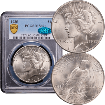 1935 Peace Dollar ($1) Composite Image