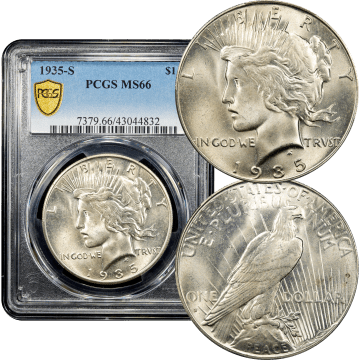 1935-S Peace Dollar ($1) Composite Image