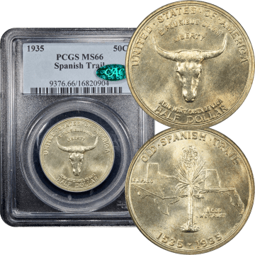 1935 Spanish Trail Commemorative Half (50c) Composite Image