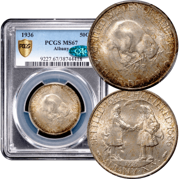 1936 Albany Commemorative Half Dollar (50c) Composite Image
