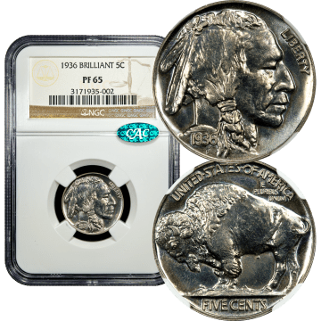 1936 Buffalo Nickel (5c) Composite Image
