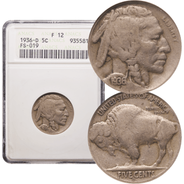 1936-D Buffalo Nickel (5c) 3 1/2 Legs Composite Image