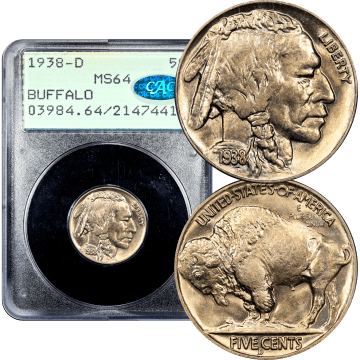 1938-D Buffalo Nickel (5c) Rattler Composite Image