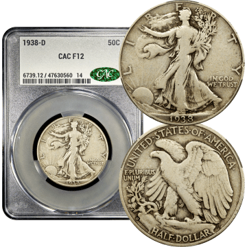 1938-D Walking Liberty Half Dollar (50c) Composite Image