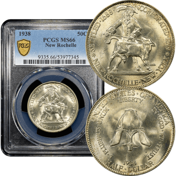 1938 New Rochelle Commemorative Half Dollar (50c) Composite Image