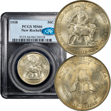 1938 New Rochelle Commemorative Half Dollar (50c) Composite Image