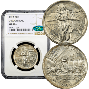 1939 Oregon Commemorative Half Dollar (50c) Composite Image